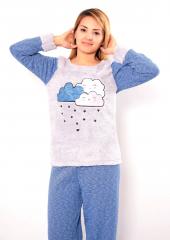 Bayan Polar Pijama Takımı Welsoft M L XL