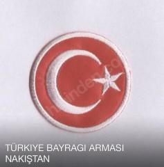 Türk bayragı arması yuvarlak